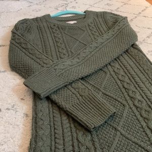 Cable-knit Sweater Dress